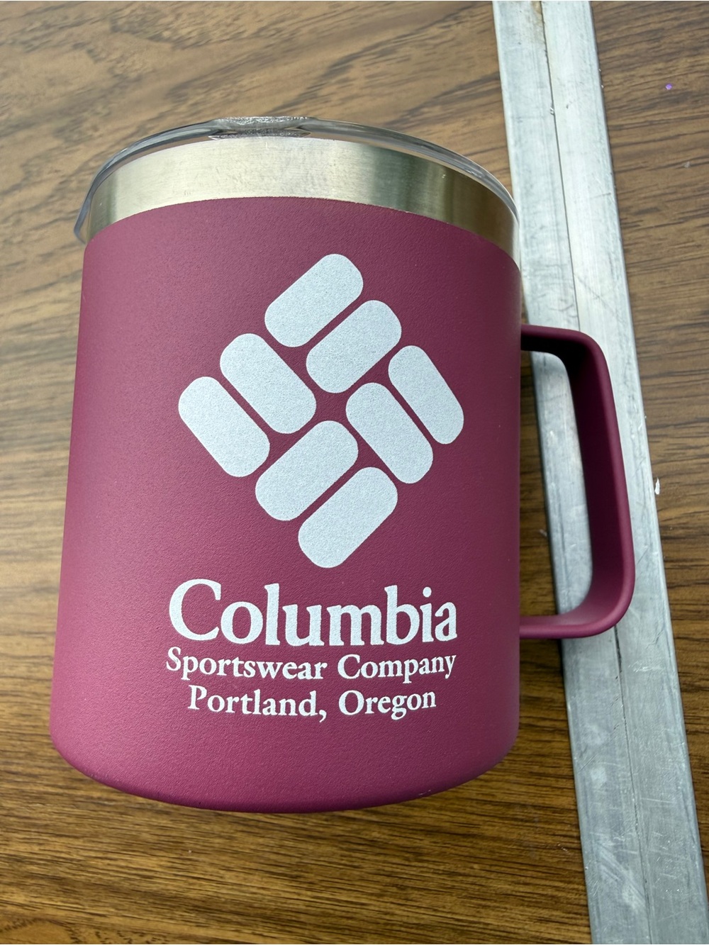 Columbia Sportswear Stainless Steel Mug- Maroon